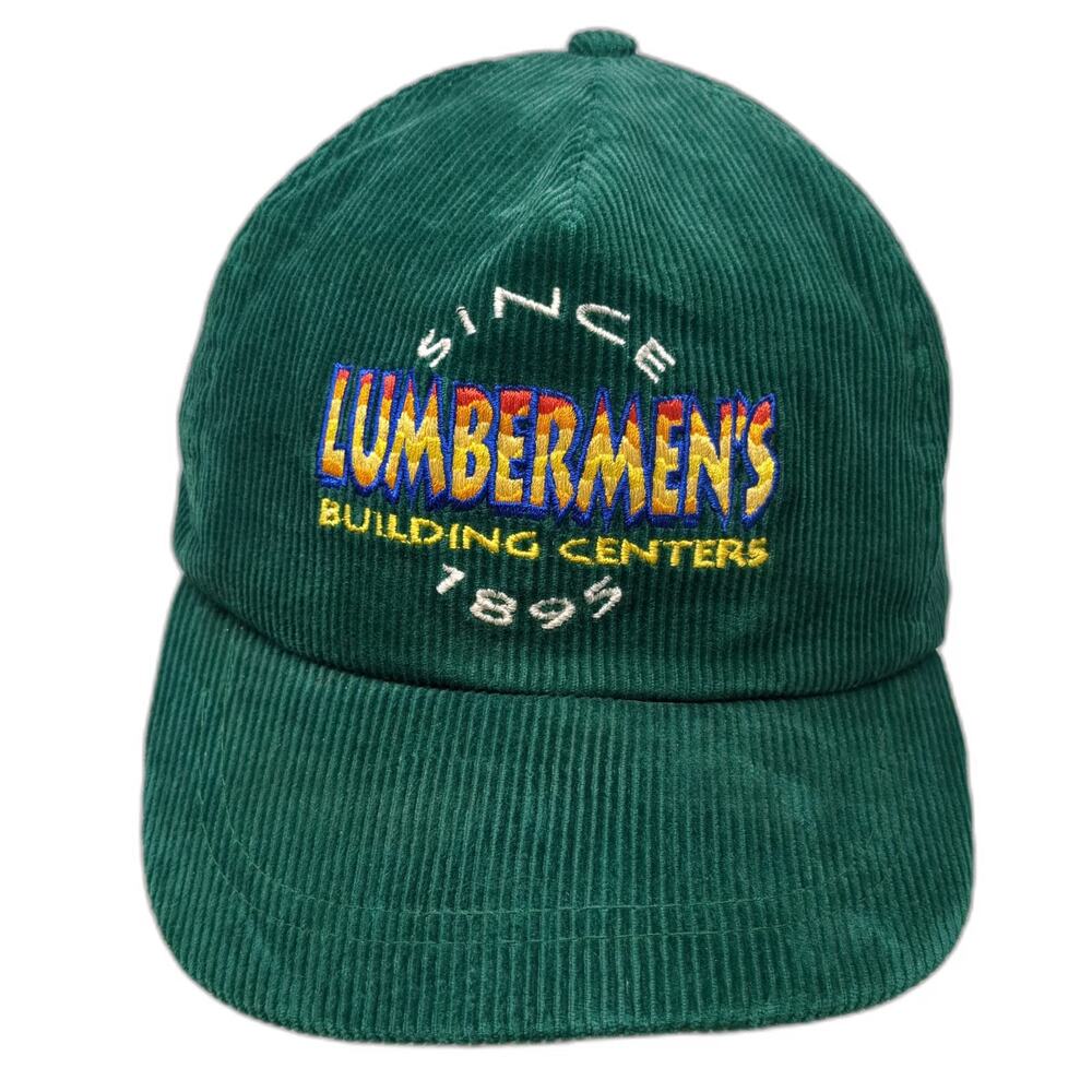 K-Products Lumbermen's Building Centers Green 5 Panel One Size Corduroy Hat